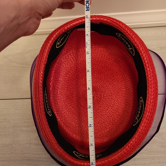 ππ Vintage 80's Derby Style Pillbox Hatππ - Picture 5 of 6